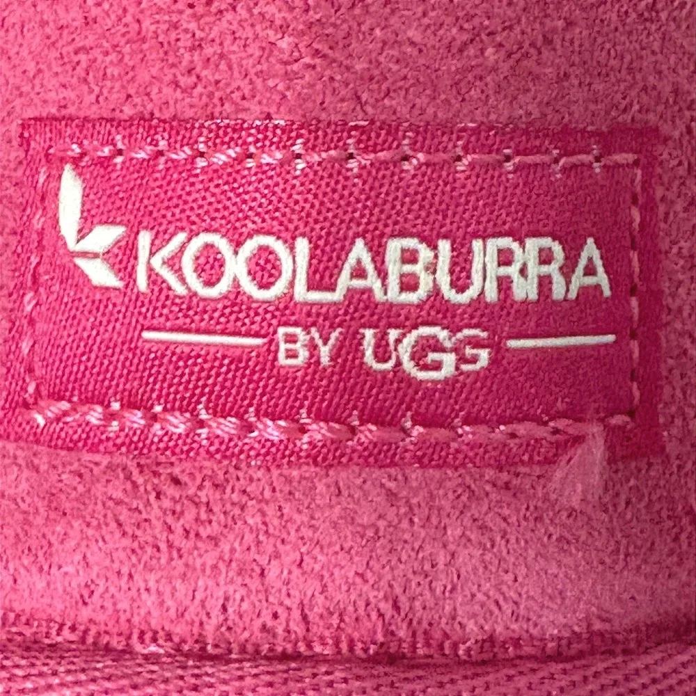 Koolaburra by‎ UGG Victoria Short Pink Suede Boots Kids Size 4  NO BOX